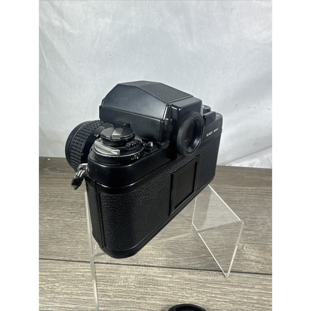 Nikon F3 SLR 35mm Film Camera Black with Nikkor 85mm 1:2 Manual Focus Lens Works - Picture 5 of 8